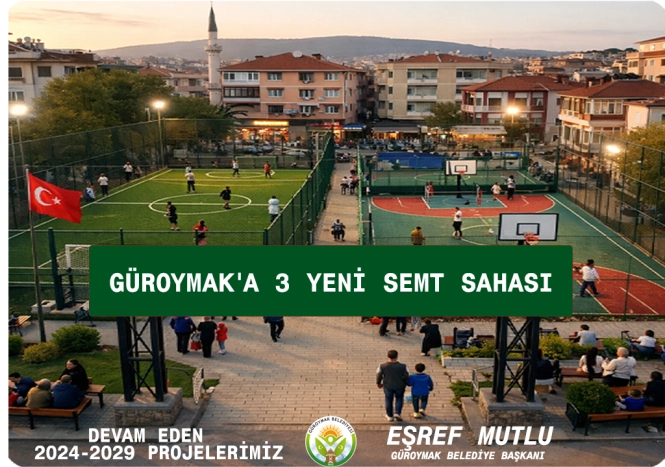  Güroymak’a 3 Yeni Semt Sahası İçin İmzalar Atıldı!