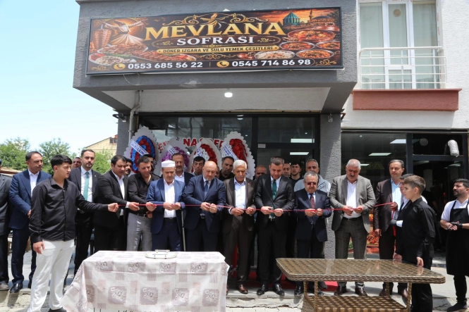 İlçemize Kazandırılan Mevlana Sofrası Düzenlenen Törenle Hizmete Açıldı