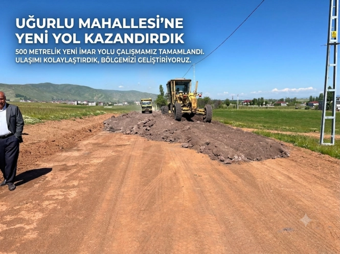 Uğurlu Mahallemizde Yeni İmar Yolu Hizmete Açıldı